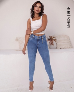 Calça Skinny Cintura Média Levanta Bumbum Premium Ri19 ° 78030 - LUNAY'S