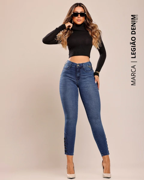 Calça Skinny Cintura Alta Levanta Bumbum Premium Legião Denim ᵇʸ Ri19 ° 78083 - comprar online