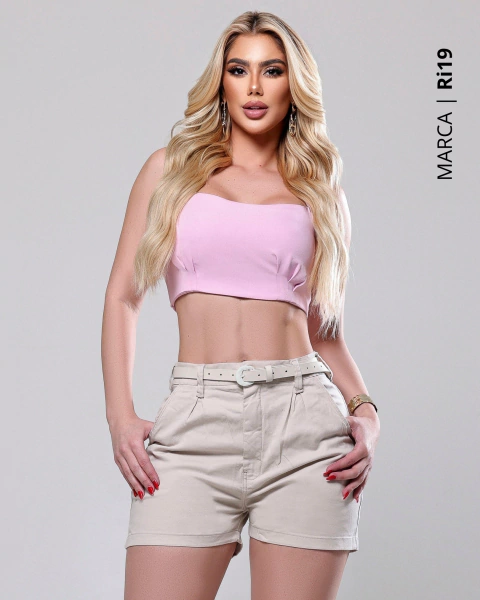 Bermuda Jorts Cintura Alta Ri19 ° 78097 ***