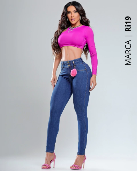 Calça Skinny Cintura Média Levanta Bumbum Premium Ri19 ° 78440 - comprar online