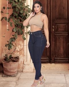 Calça Skinny Cintura Alta Levanta Bumbum Sol Jeans - 95176 na internet