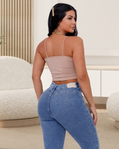 Calça Cigarrete Cintura Alta Levanta Bumbum Sol Jeans - 95190 ᴾᴿᴼᴹᴼᶜ̧ᴬ̃ᴼ - loja online