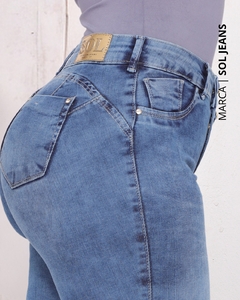 Calça Skinny Cintura Média Levanta Bumbum Sol Jeans - 95287 ᴾᴿᴼᴹᴼᶜ̧ᴬ̃ᴼ - loja online