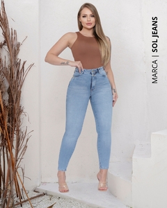 Calça Cigarrete Cintura Alta Levanta Bumbum Sol Jeans - 95294 ᴾᴿᴼᴹᴼᶜ̧ᴬ̃ᴼ