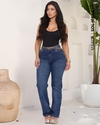 Calça Reta Cintura Alta Sol Jeans ° 95514 - comprar online