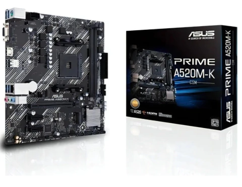 MOTHERBOARD ASUS PRIME A520M-K CSM DDR4 AM4