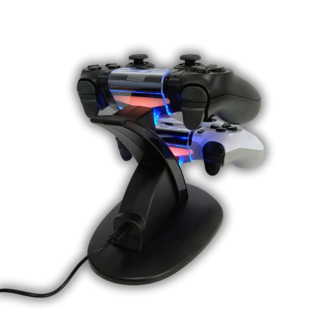 BASE CARGADOR DOBLE PARA JOYSTICK PS4 SLIM & PRO