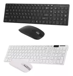 Imagen de Kit teclado mouse inalámbrico Slim -NEGRO
