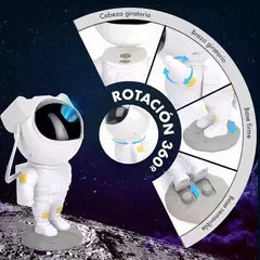 Imagen de Astronauta Proyector Galaxia Estrellas Lampara con Control