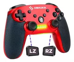 Joystick inalámbrico Compatible Nintendo Switch Dehuka Color Rojo Y Negro