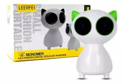 Parlante De Gato Leerfei Multimedia Digital Speaker Pc Tv Color Blanco con verde en internet