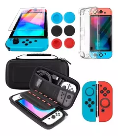 Nintendo Switch Oled 64gb Standard Color Blanco Y Negro + Estuche - M-store