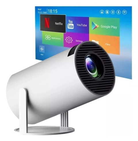 Proyector Led Smart Android 11 HD 4500 Lumenes Wifi Bt