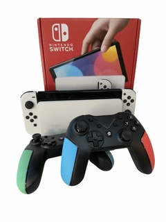 Nintendo Switch Oled 64gb Standard Color Blanco Y Negro + 2 joysticks - M-store