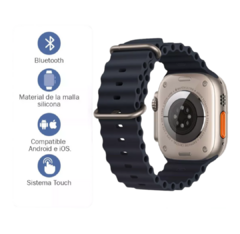 Smartwatch Z59 Ultra bluetooth Sport maya metalica - M-store