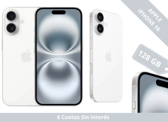 Apple iPhone 16 De 128 Gb Blanco - comprar online