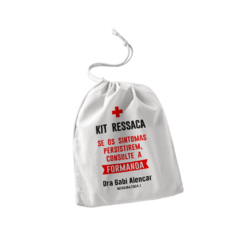 Saquinho para Kit Ressaca Personalizado 12cmx9cm
