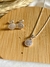 Conjunto redondo chuveirinho prateado