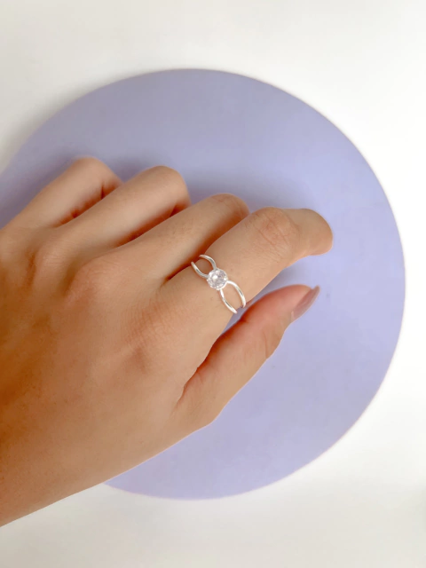 Anel Ponto de Luz Vazado - comprar online