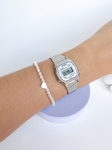 Pulseira Bolinhas Coração