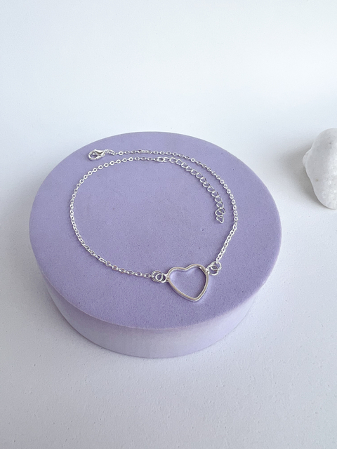 Tornozeleira Coração delicado