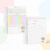 Kit escolar com Agenda escolar permanente 2DPP + Caderno pequeno + Etiquetas personalizadas no tema Balão menina