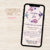 Convite digital para Casamento floral rosa  O nosso convite digital personalizado é a versão perfeita para convidar via whatsapp/email/redes sociais.