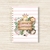 Porta documentos personalizado Safari aquarelado rosa