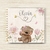 Livro do bebê Ursinha jardim - Livro do bebê personalizado | Caderneta de saúde | GrazyParties 