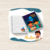 Kit Agenda escolar + Caderno P + Etiquetas Princesa