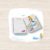 Kit Agenda escolar + Caderno P + Etiquetas Alice