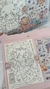 Kit de pintar com adesivos kawaii