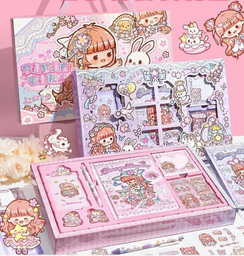 Caixa perfeita caderno AKI e bolsa