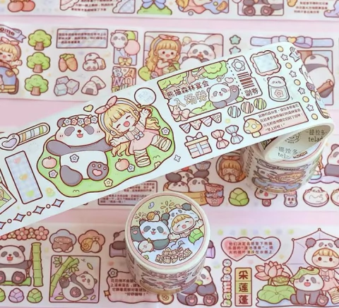 Washi tape Telado Pandinha fofo