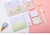Postits e notas na caixa candy color