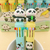 Caneta 10 cores Panda kawaii - comprar online