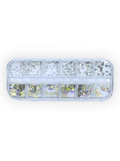 Caja con cristal mixto - tornasol