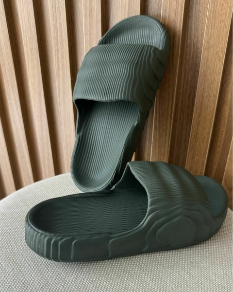 Chinelo Ortopédico Slide Nuvem Verde Militar Confortável