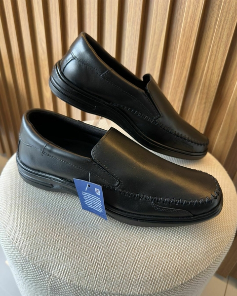 Sapato Social Masculino Linha Confort Couro Preto - comprar online