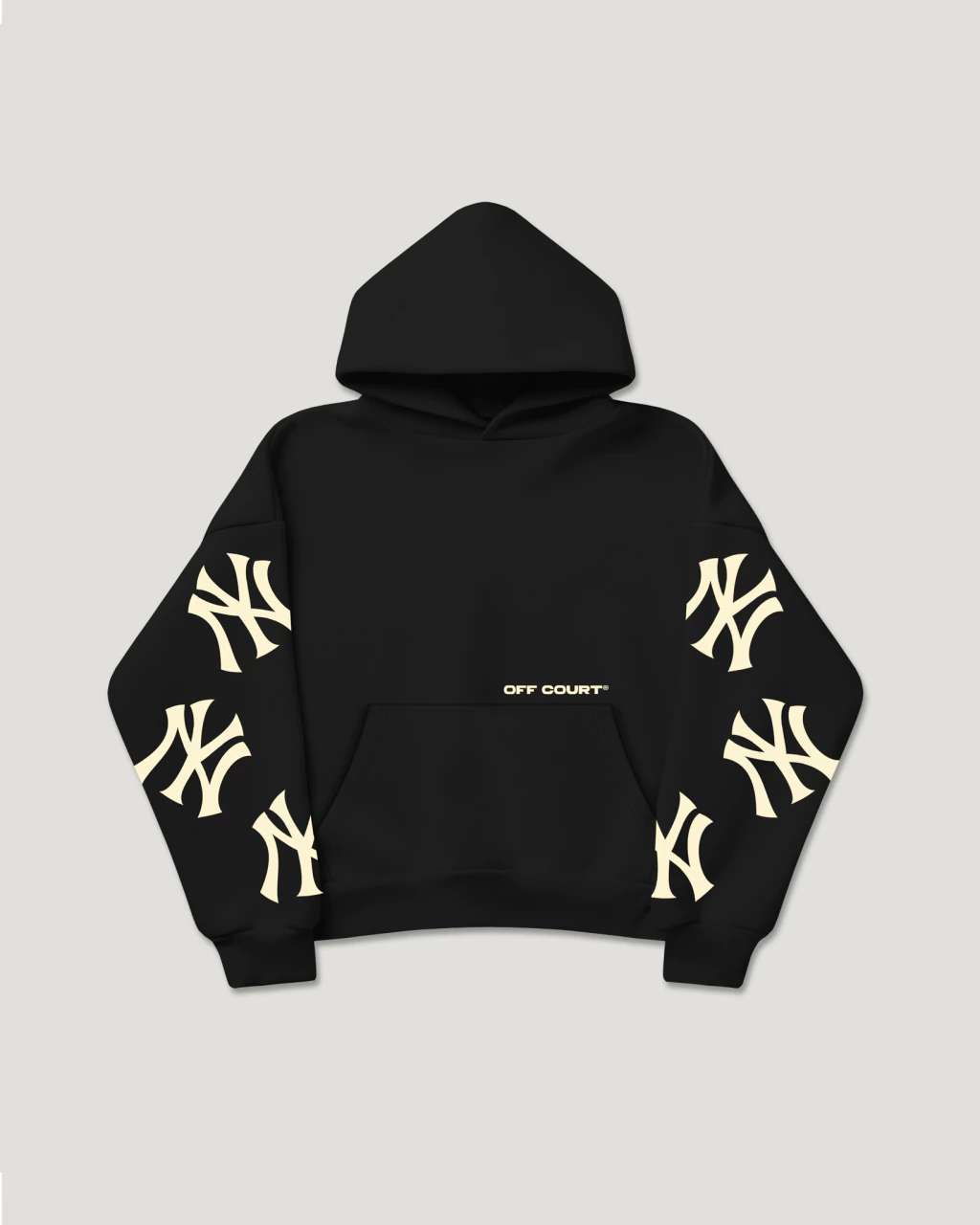 NY YANKEES HOODIE - BLACK