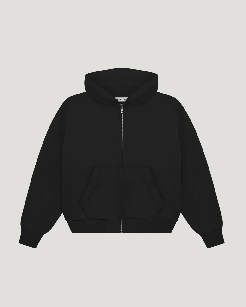 ZIP UP HOODIE - BLACK (PREVENTA)
