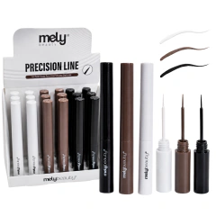Delineador Liquido Ojos Trazo Preciso Pincel Fino Mely