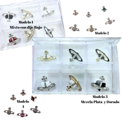 Apliques Dijes Uñas Apliques Viviene Westwood Caja X6 Metal en internet