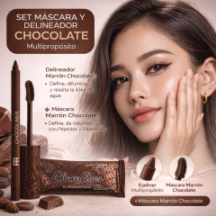 Set Mirada Chocolate Máscara Pestañas Vitamina E +delineador - comprar online