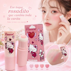Rubor Polvo Stick Kawaii Barra Con Esponjita Hermoso en internet