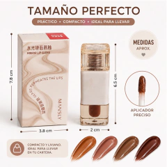 Labial Líquido Tinta Efecto Espejo Mansly Tonos Chocolate - comprar online