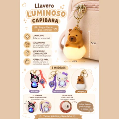 Llaveros Kwaii Kitty Luminosos Cute Excelente Regalo - comprar online