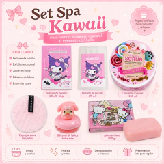 Kit Spa Kawaii Baño Nena Regalo Scrub Jabón Perfume Bálsamo