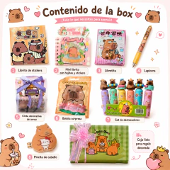 Box Capibara Completo Ideal Regalo Tendencia Kawaii - comprar online