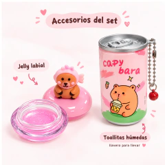 Set Capibara Paleta 54 Tonos + Brochas + Jelly + Toallitas - tienda online